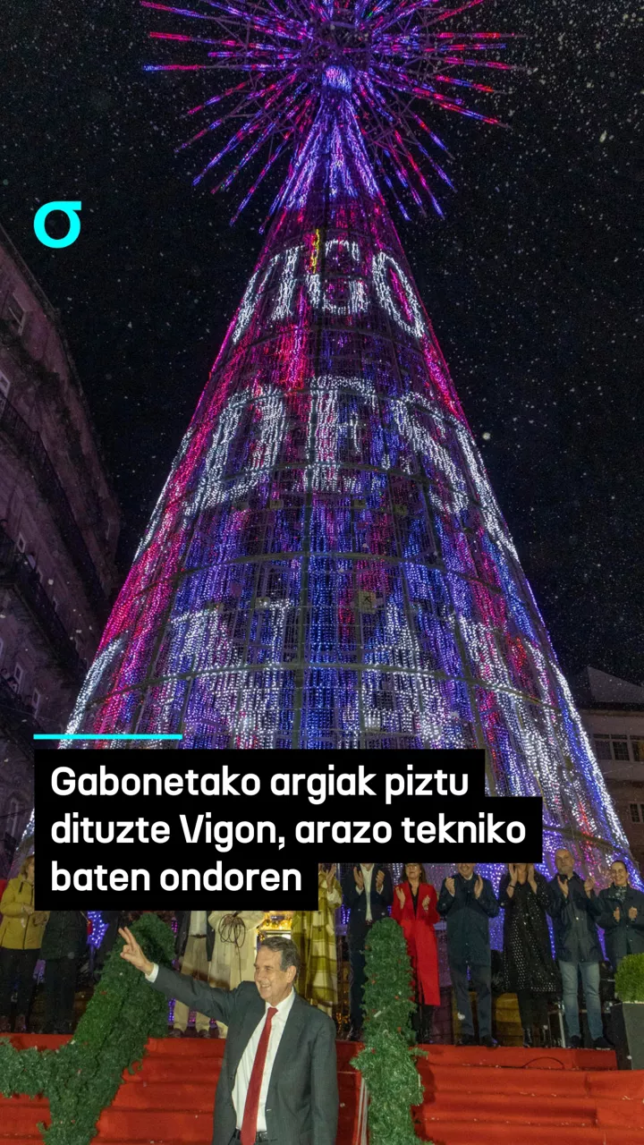 Gabonetako argiak piztu dituzte Vigon