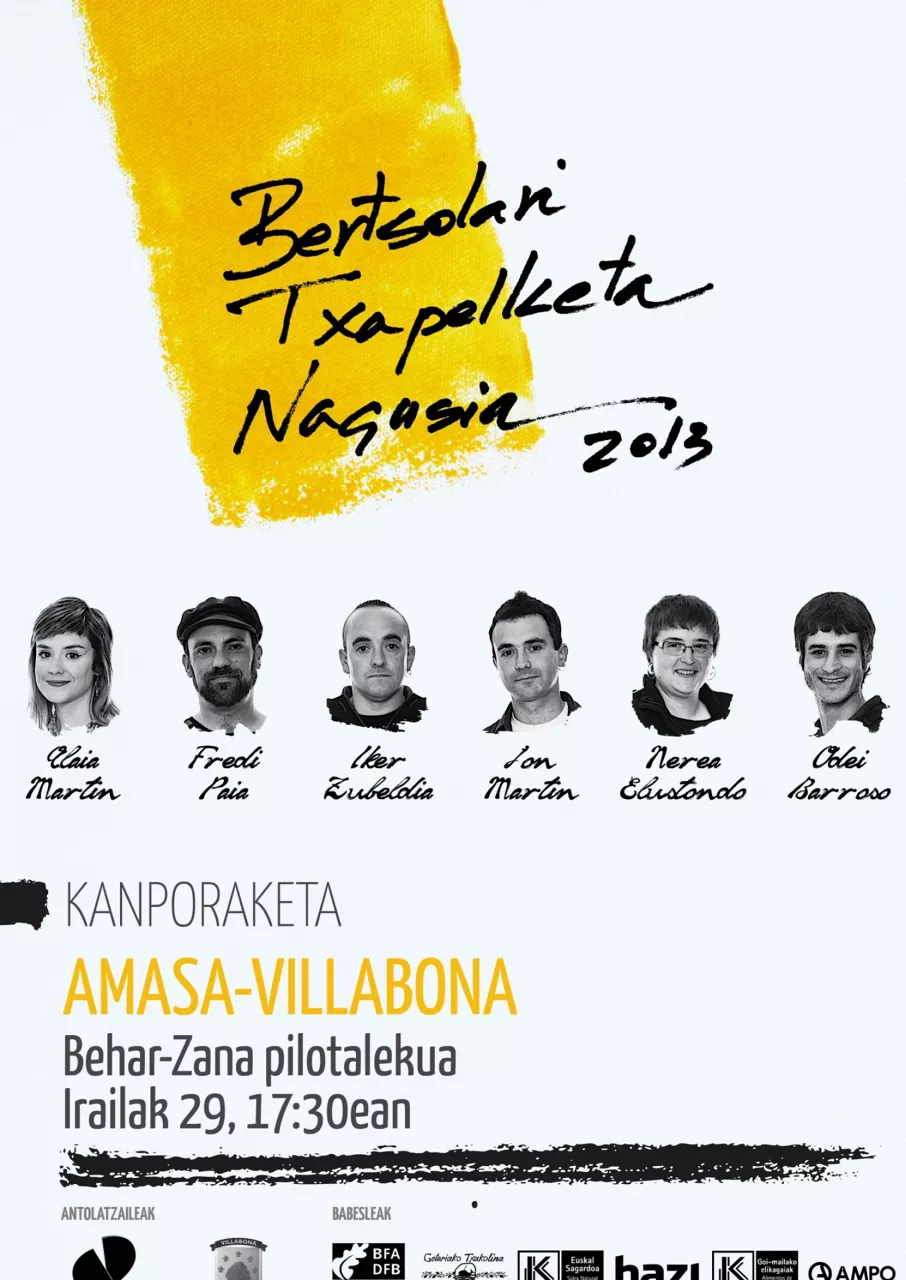 Villabona-Amasako saioko kartela