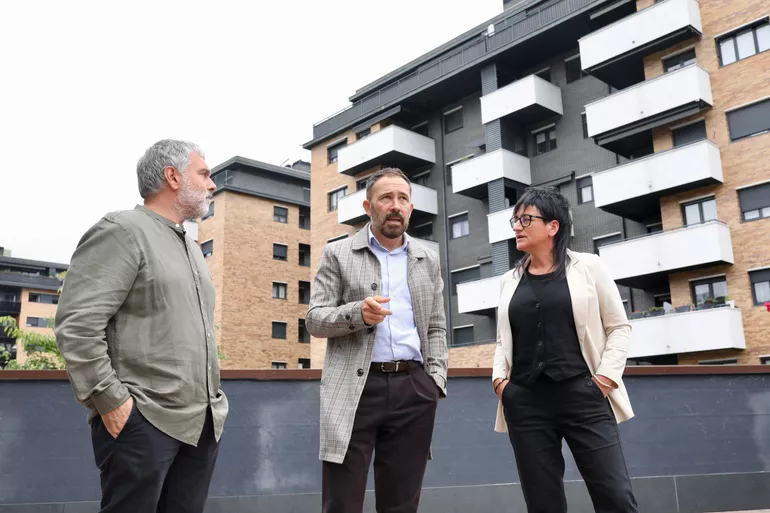 Denis Itxaso, Housing and Urban Agenda Counsellor, in Astigarraga. Photo: Irekia