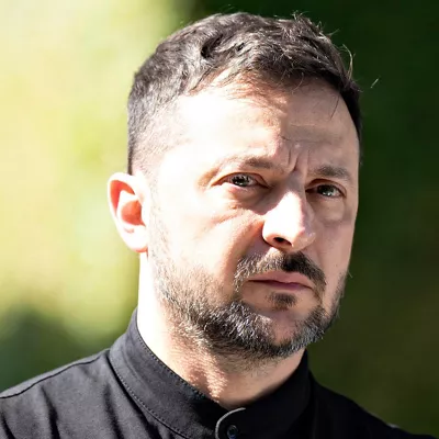 Aarhus (Denmark), 03/07/2025.- Ukraine's President Volodymyr Zelensky looks on during a welcoming reception at Marselisborg Castle in Aarhus, Denmark, 03 July 2025, on the day of the official opening ceremony of the Danish EU Council Presidency 2025. (Dinamarca, Ucrania) EFE/EPA/HENNING BAGGER DENMARK OUT
