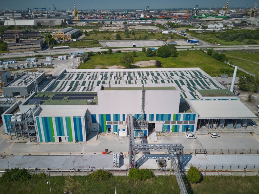 Vista dall’alto edificio produzione RMP1 e stoccaggio