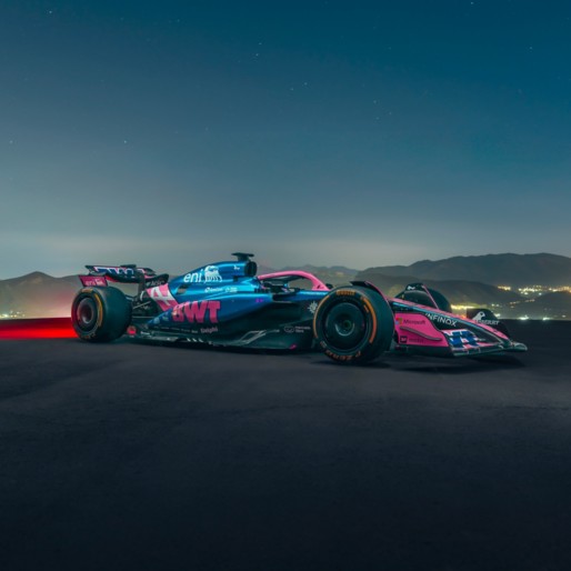 la vettura A525 di BWT Alpine Formula One Team con il logo Eni