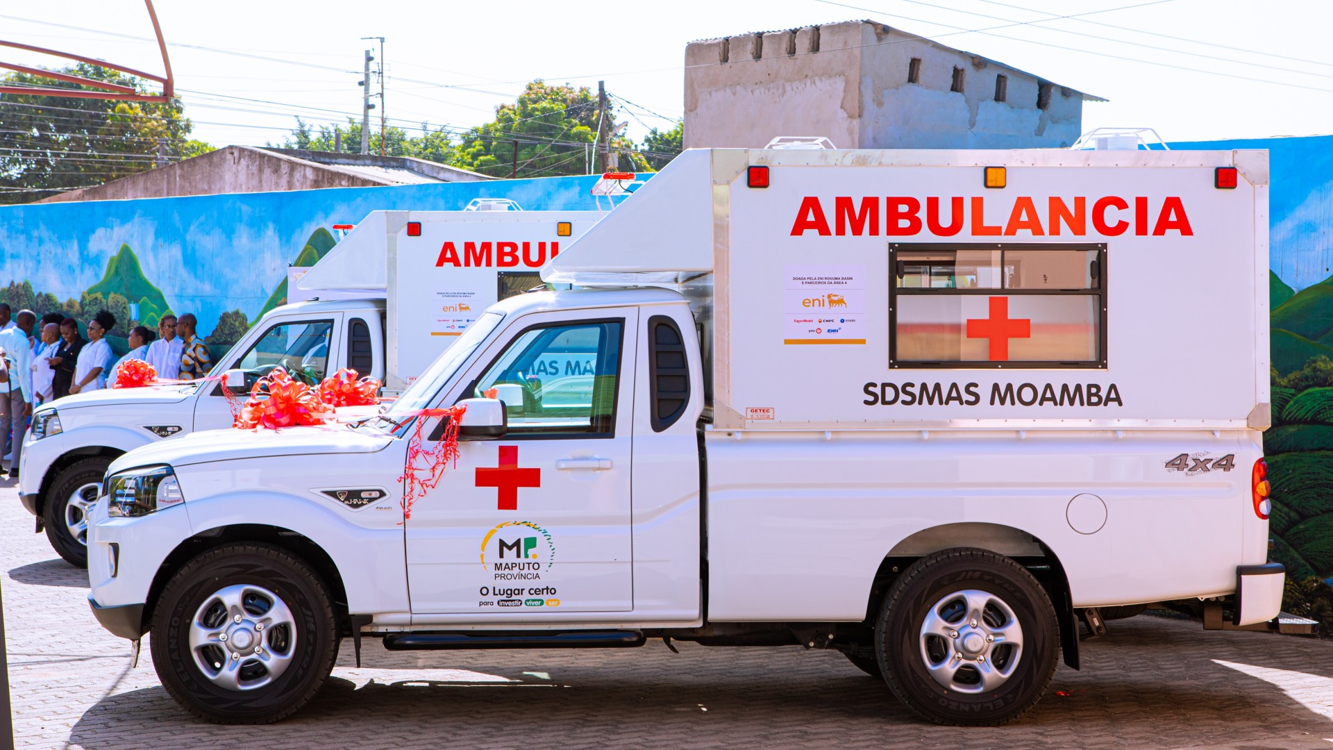 Eni Rovuma Basin consegna delle ambulanze a sostegno dei servizi per la salute materno infantile nella provincia di Maputo 