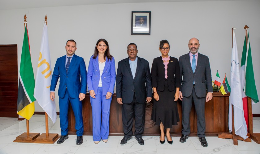 From left to right: Paolo Enrico Sertoli, Marica Calabrese, Fernando Bemane de Sousa, ⁠Iolanda Almeida, Gabriele Annis