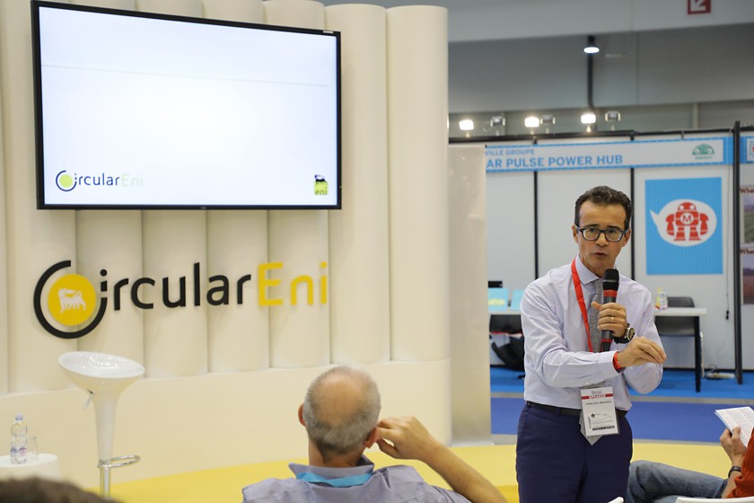A man speaking at Maker Faire 2018