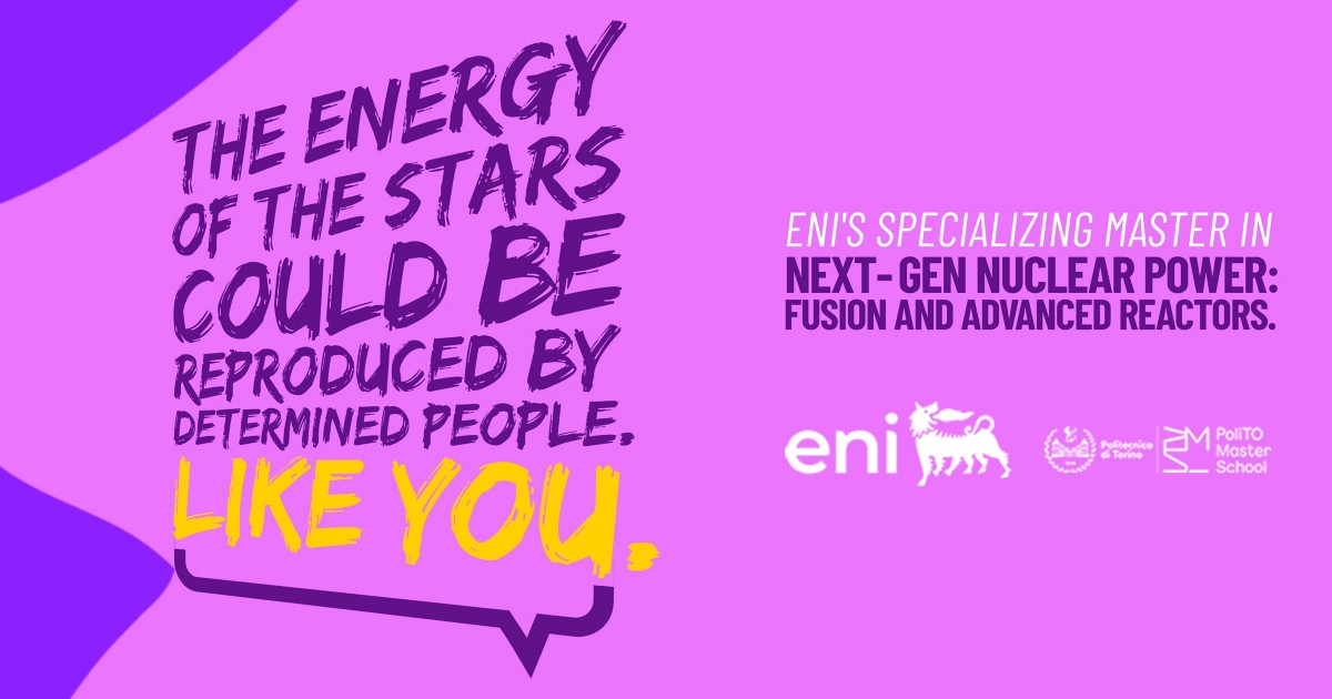Next-Gen Nuclear Power: Fusion and Advanced Reactors | Eni