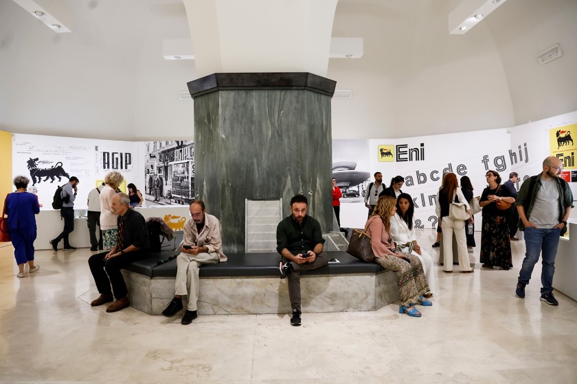 Brand history in an exhibition | Eni