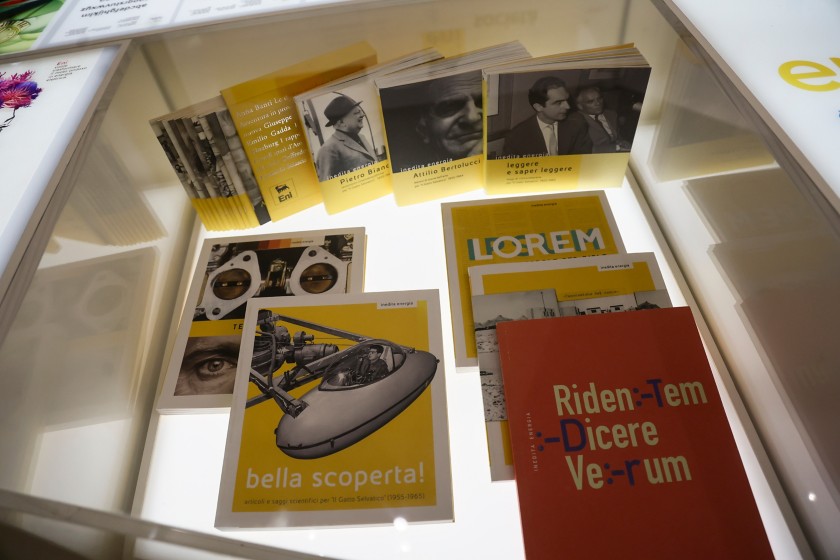 Brand history in an exhibition | Eni