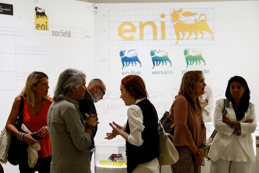 Brand history in an exhibition | Eni