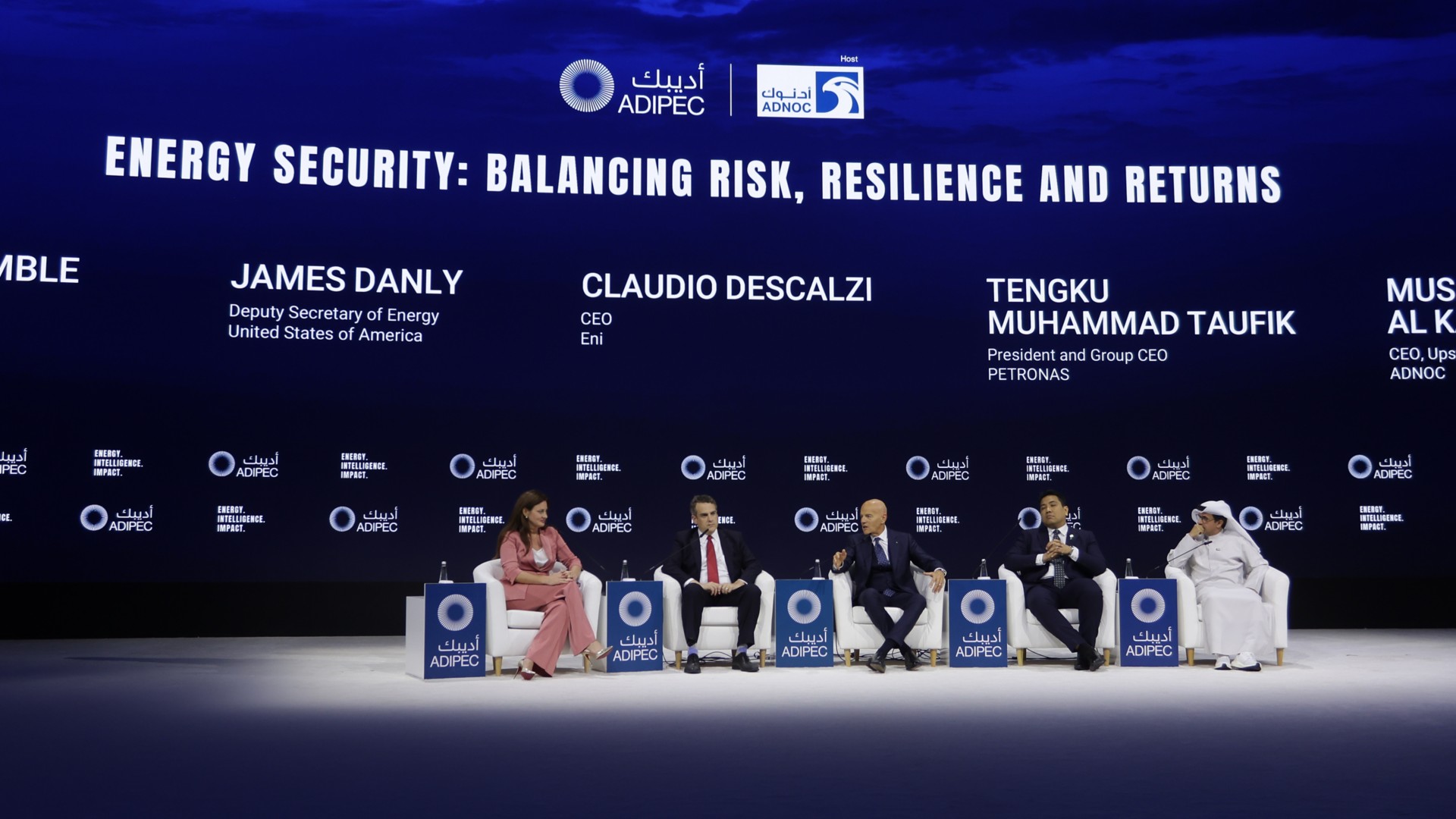 Strategic panel at ADIPEC 2025, Abu Dhabi