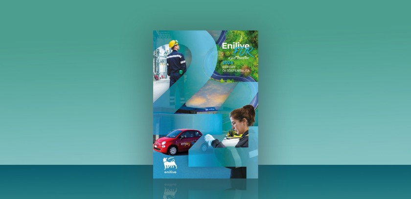 copertina grafica del report Enilive for