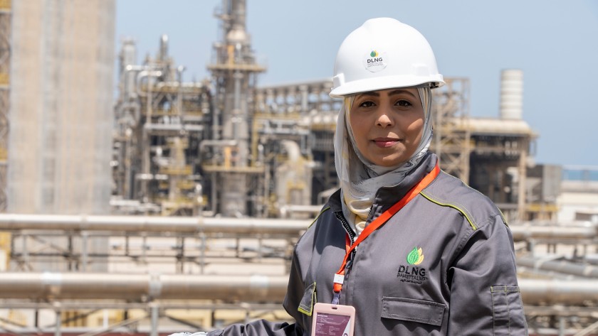 Egyptian woman in Egypt’s gas plant