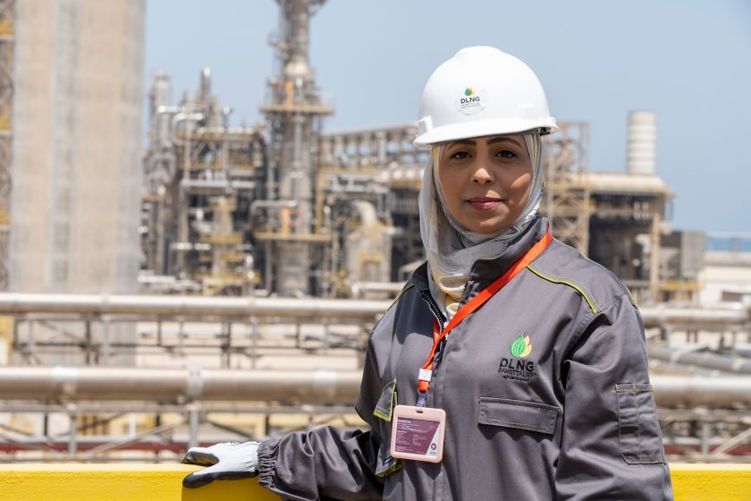 Egyptian woman in Egypt’s gas plant