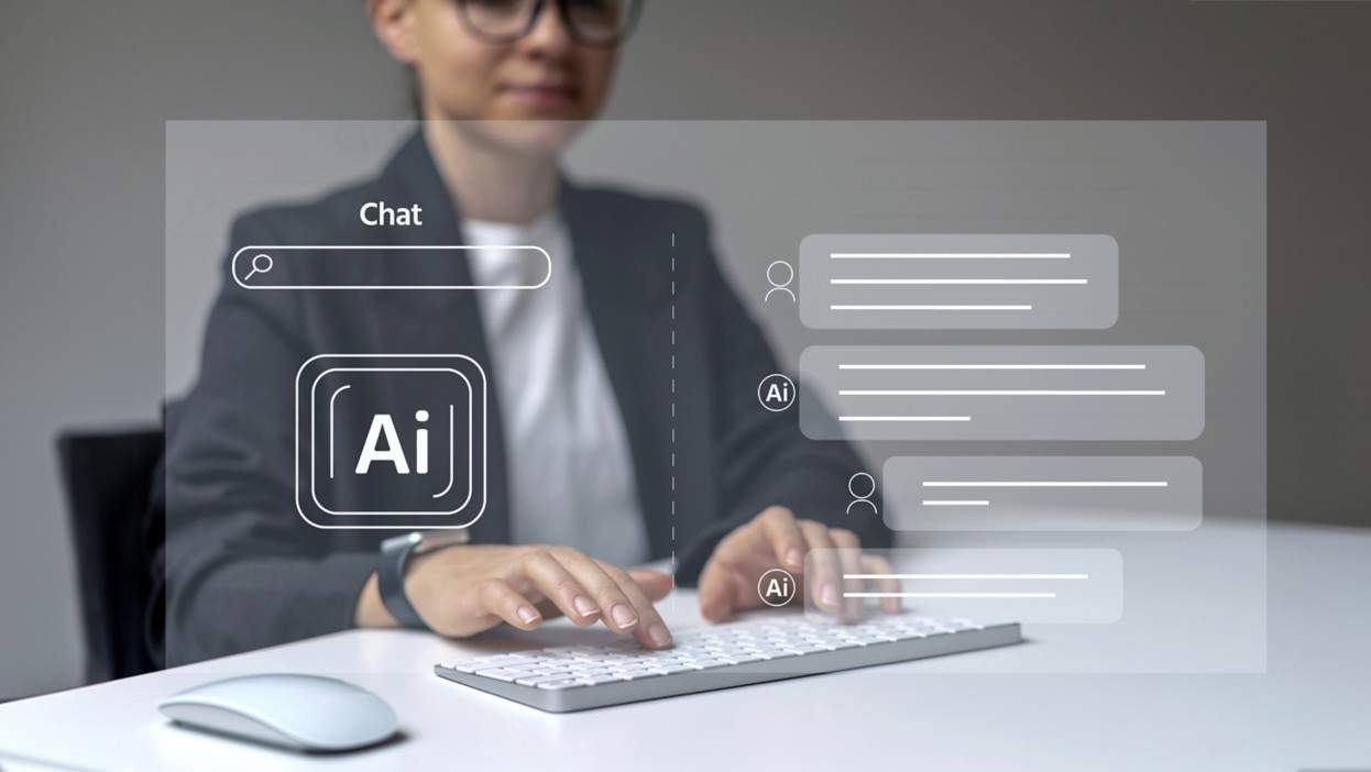 Utente interroga l'intelligenza artificiale