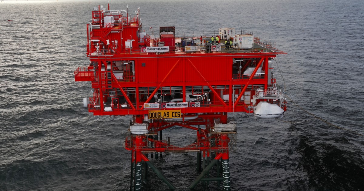 'World first' CCS platform for industrial decarbonization stands tall offshore UK