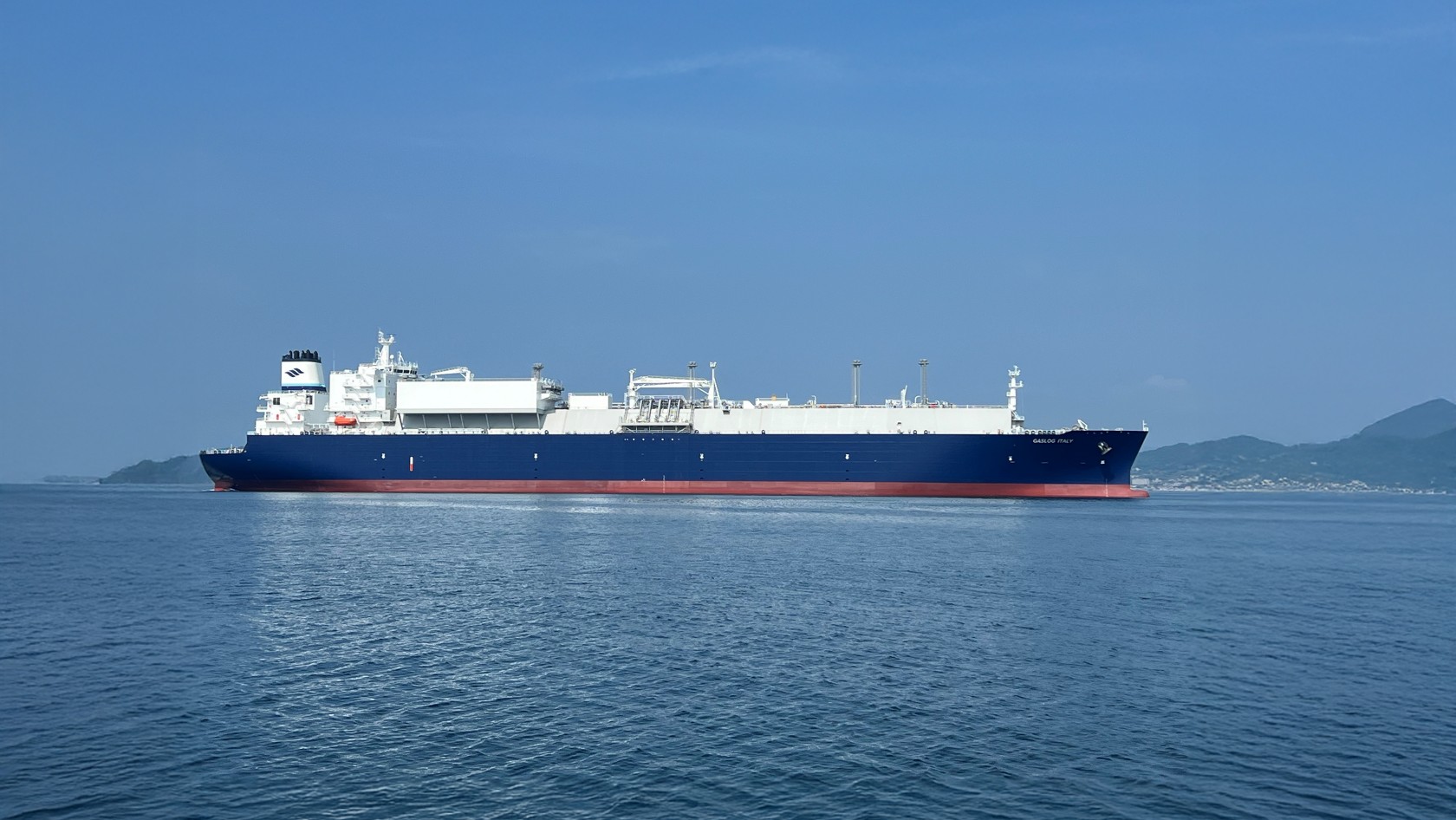 LNG carrier on the open sea