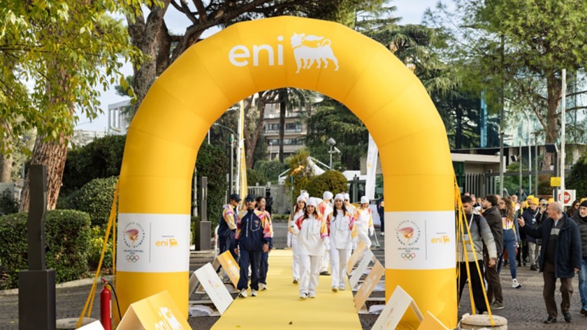 Il passaggio della Torcia Olimpica a Roma