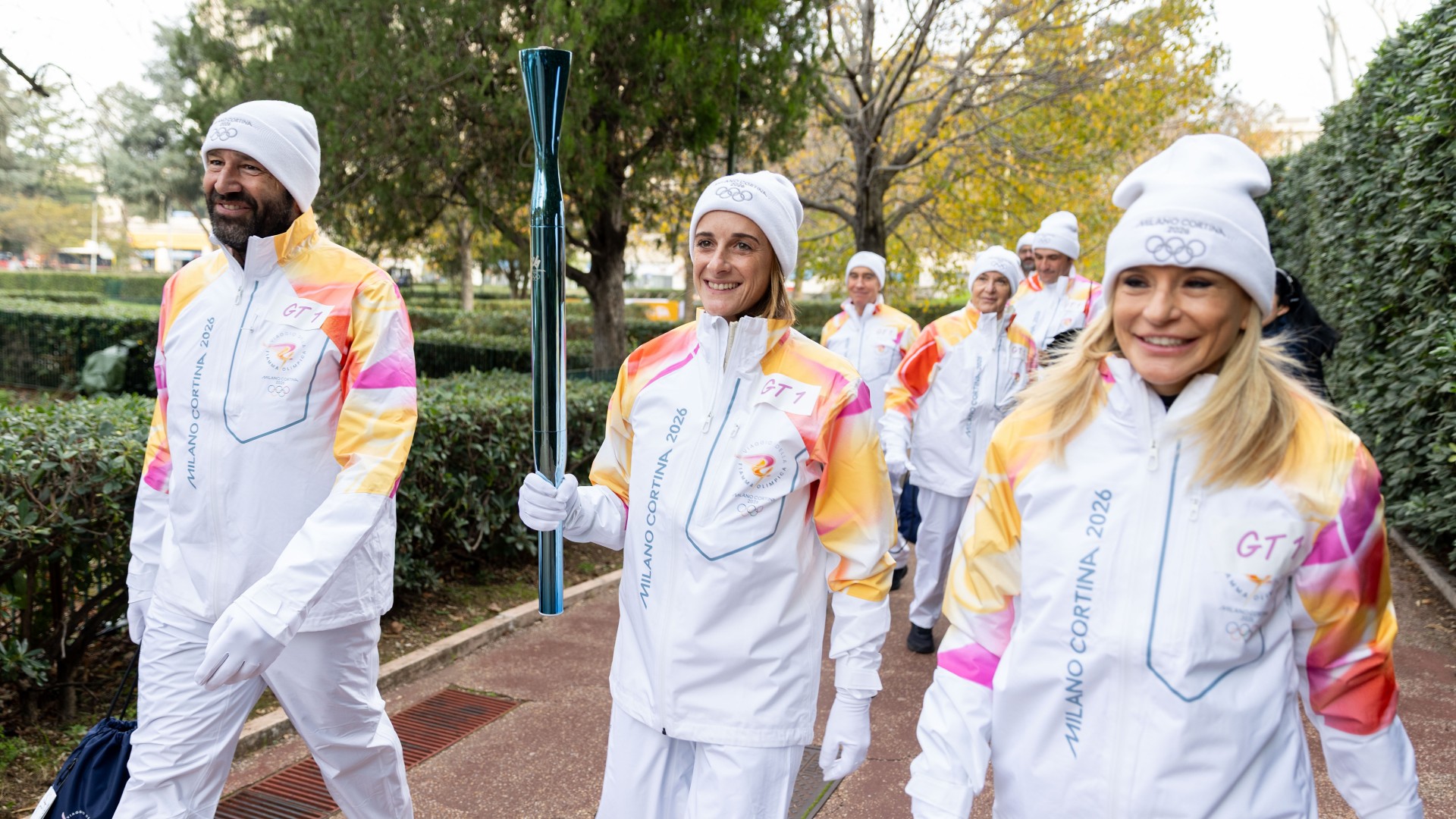 Il passaggio della Torcia Olimpica a Roma