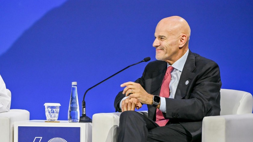 Claudio Descalzi, Amministratore Delegato di Eni, ospite alla conferenza strategica a Abu Dhabi