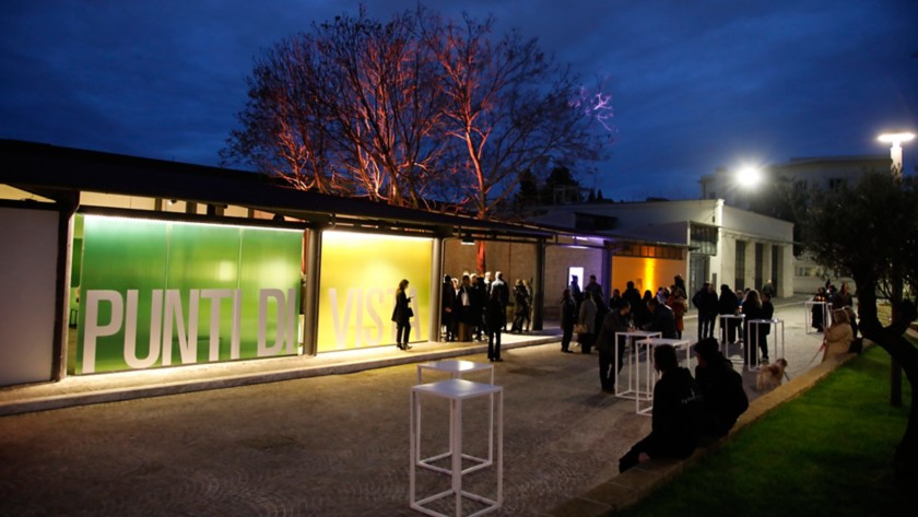 Outside view of the exhibition Punti di vista at Arte al Gazometro