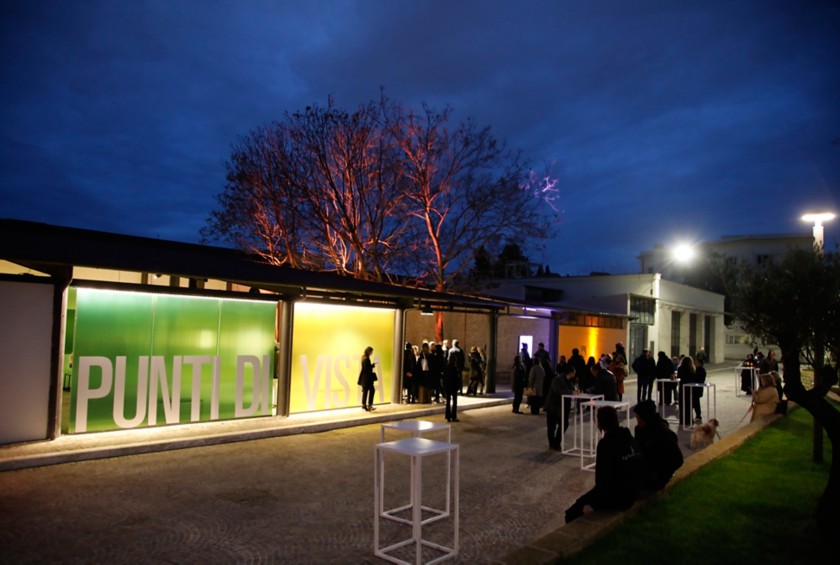 Outside view of the exhibition Punti di vista at Arte al Gazometro
