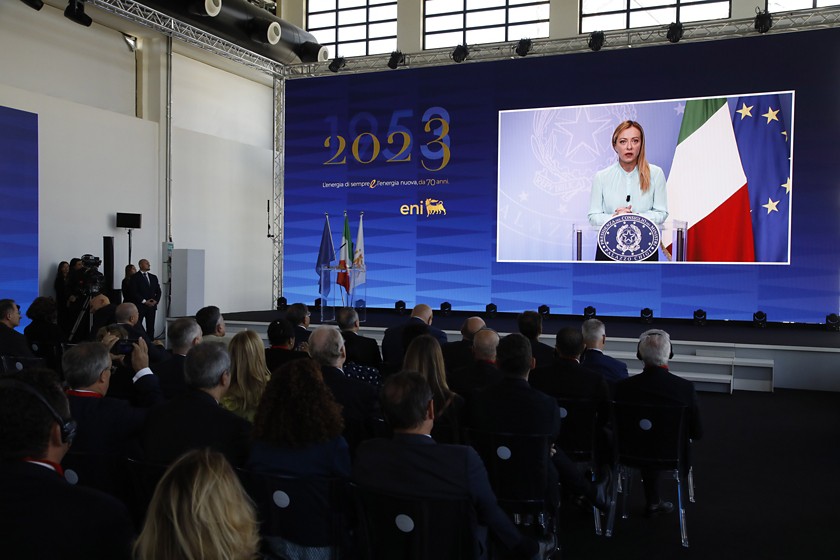 Speech by Giorgia Meloni, Prime Minister of Italy.