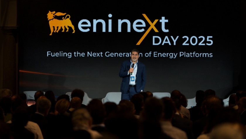 Francesco Gattei speaks at the event