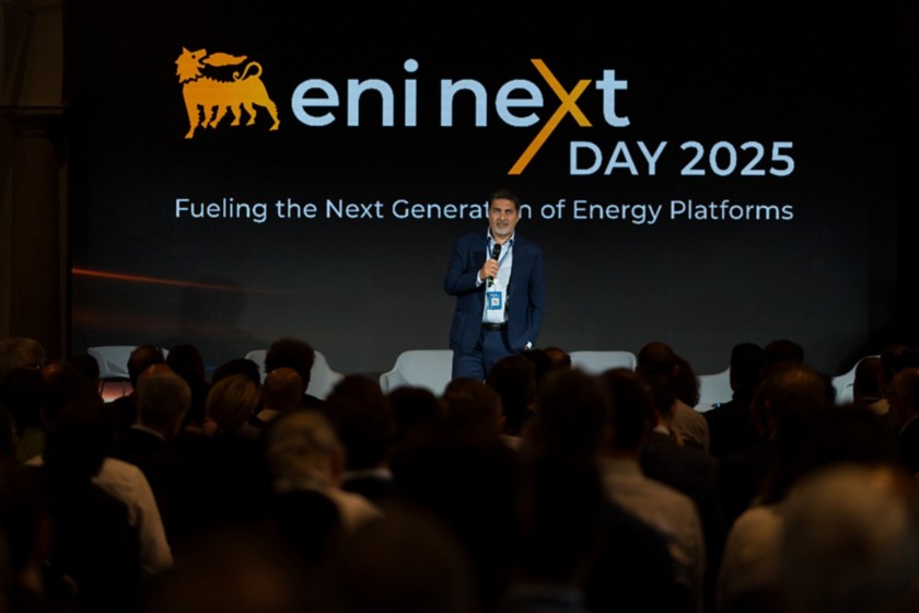 Francesco Gattei speaks at the event