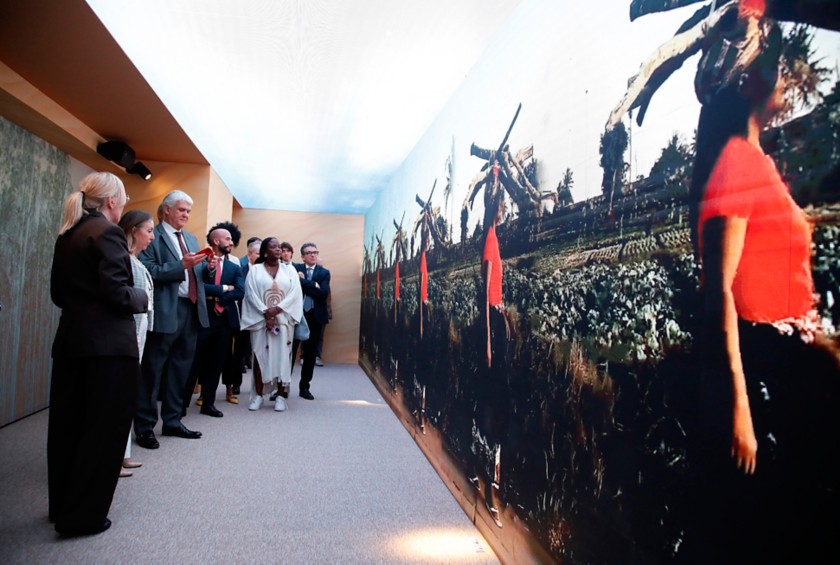 Pubblico all'inaugurazione della mostra FE&L - Food Energy & Life al MAXXI.