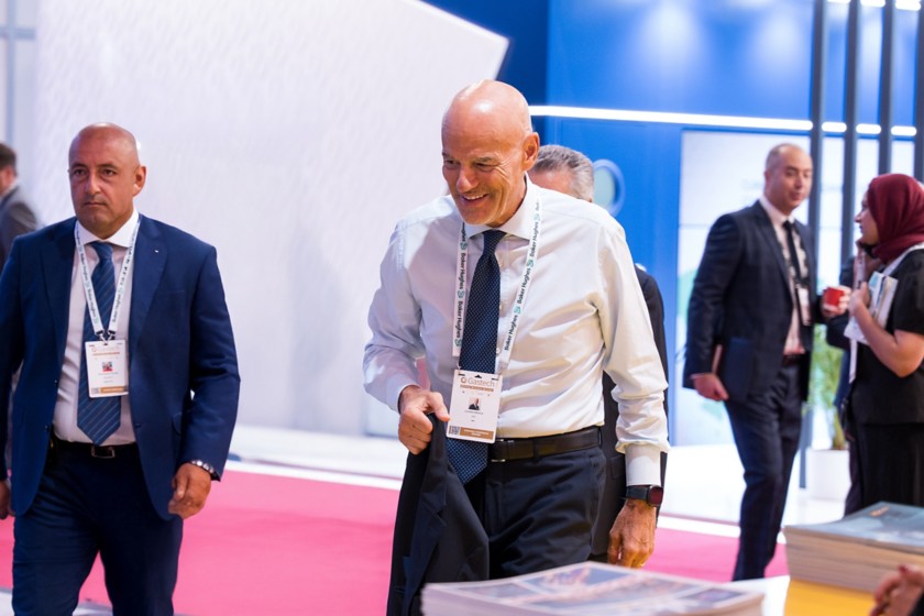 Eni CEO Claudio Descalzi at the Gastech – Exhibition & Conference 2025 event