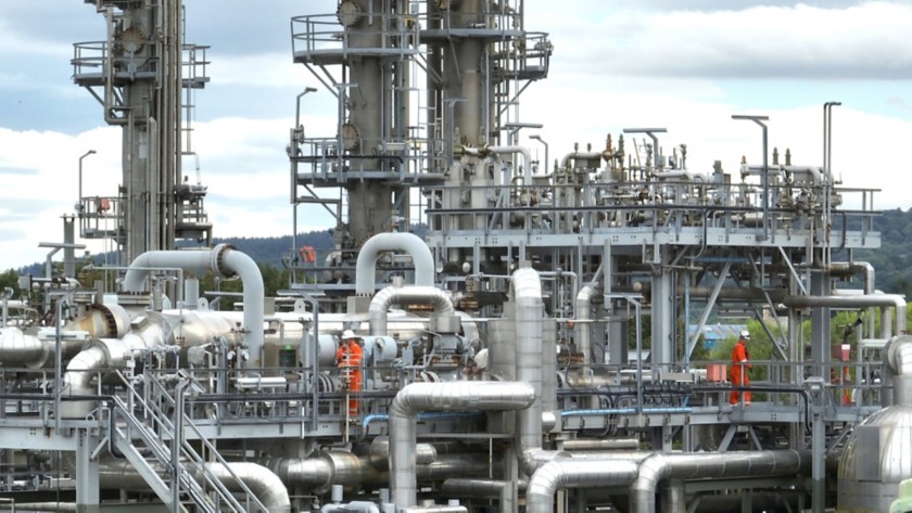 Detail of the external structure of the HyNet onshore plant