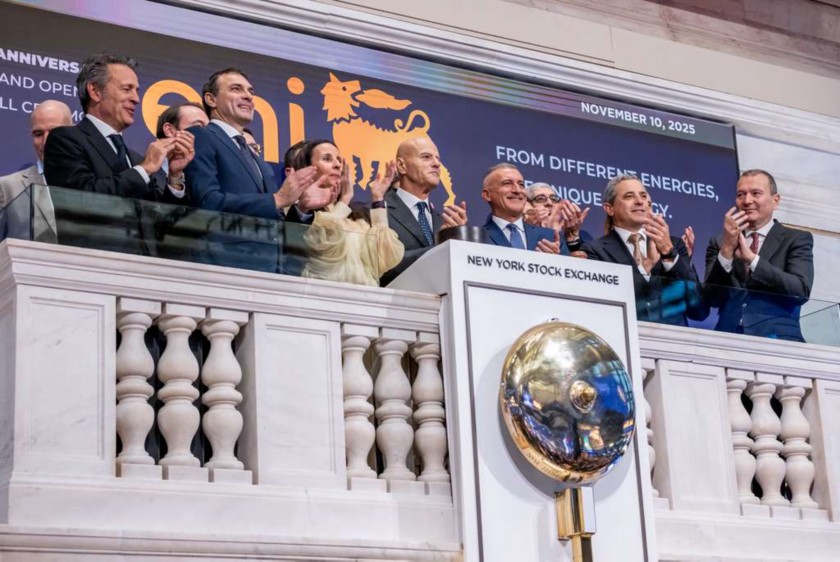 Eni leaders during NYSE 2025