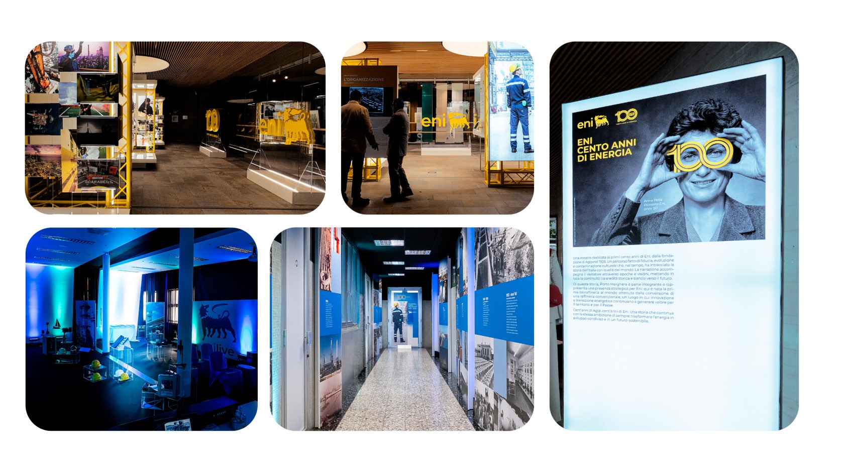 La mostra dedicata ai 100 anni della famiglia Eni al museo M9 di Venezia Mestre