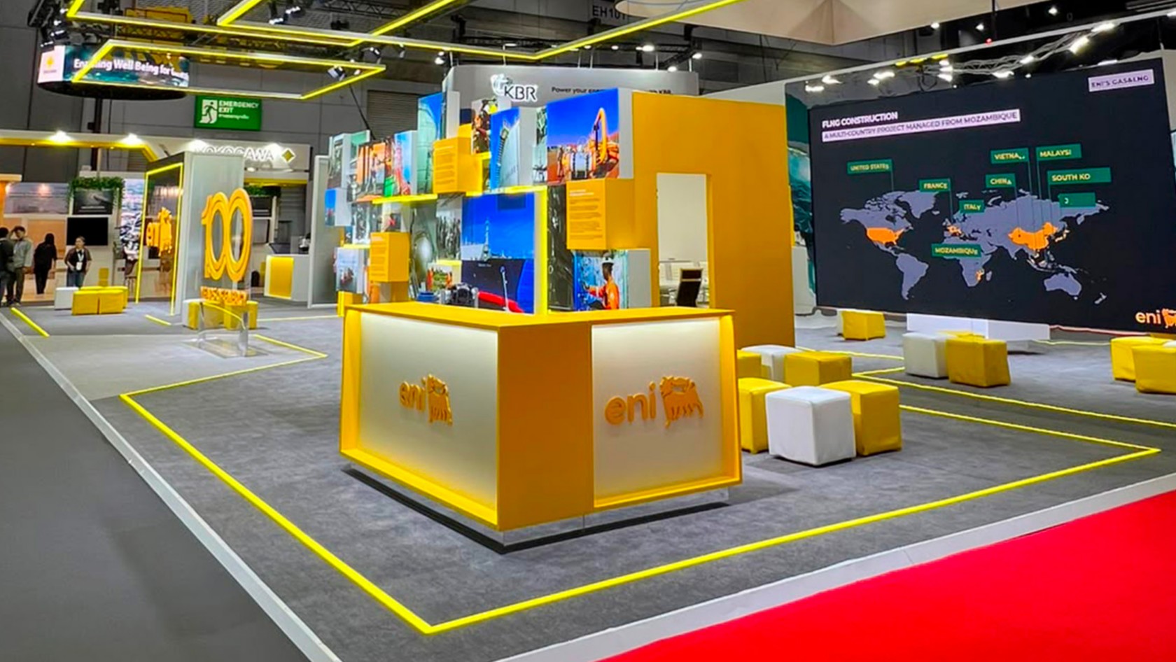 The Eni booth at Gastech 2026