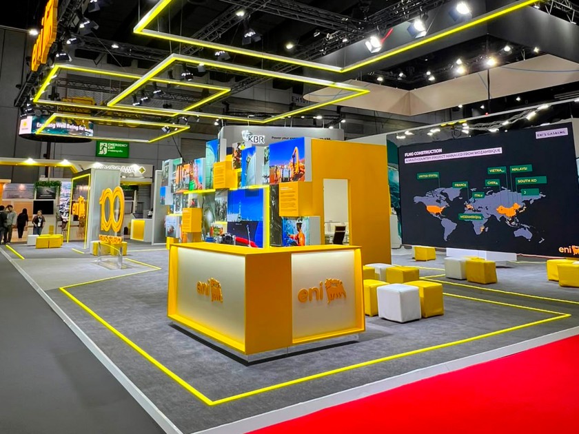The Eni booth at Gastech 2026