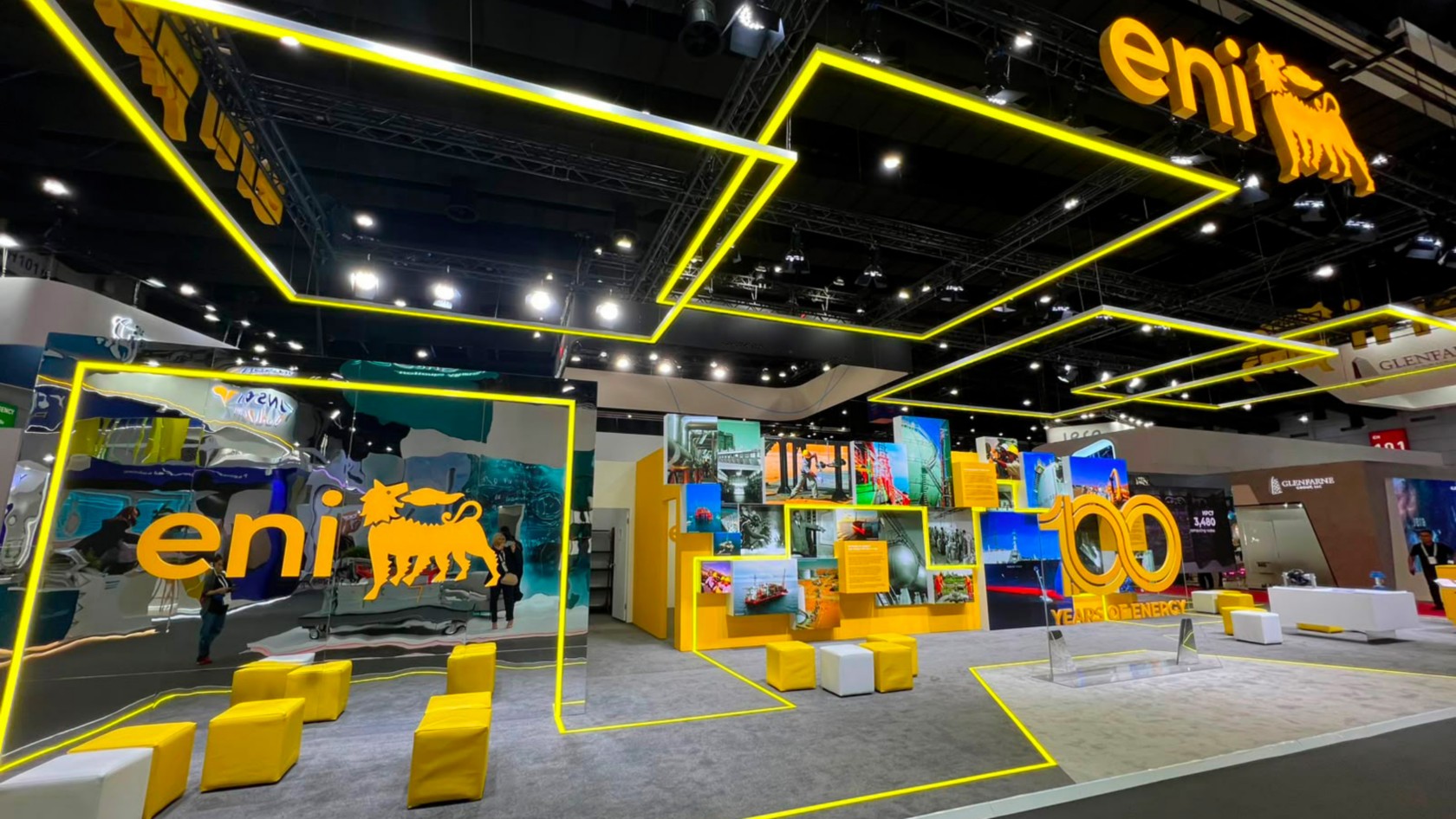 Eni exhibition booth at Gastech 2026