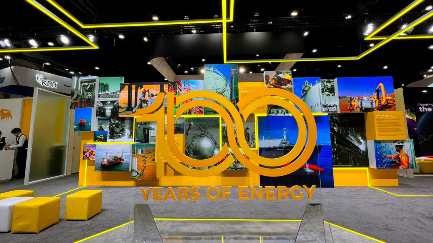 Eni booth at Gastech: celebrating 100 years of the eni family