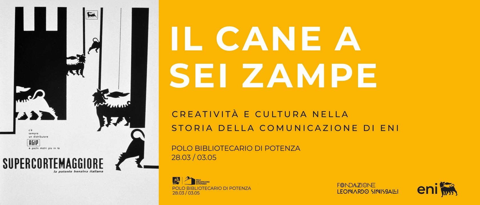 manifesto mostra cane eni