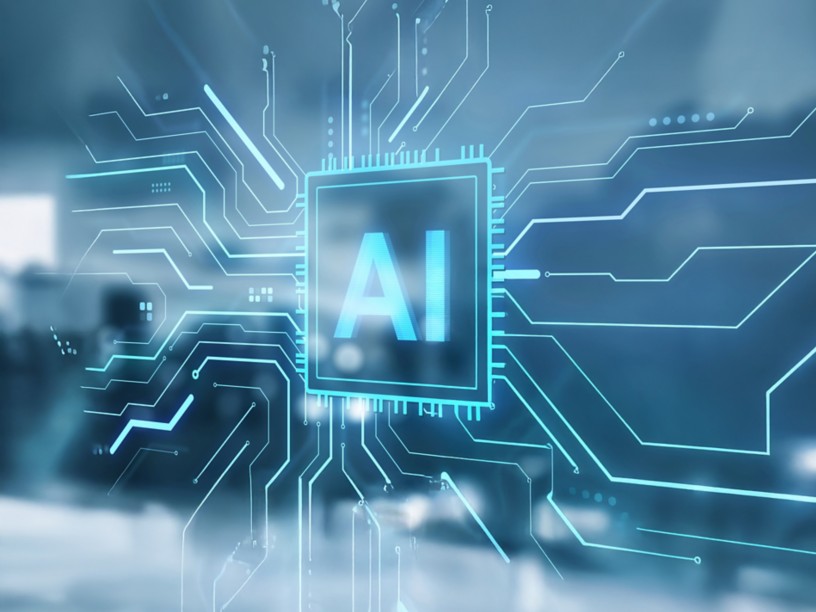 Logo ai con elementi grafici hi tech