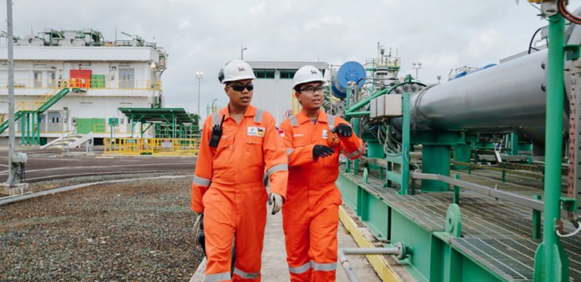 Indonesian technician on a plant