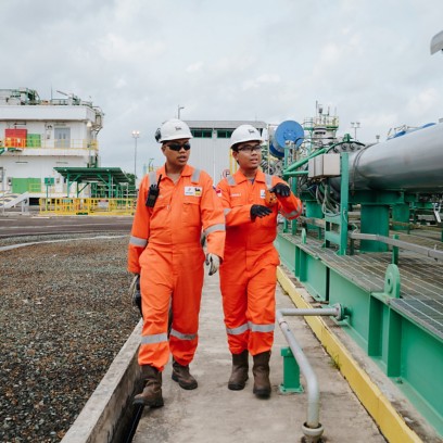 Indonesian technician on a plant