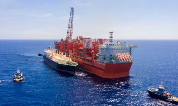 Visualizzazione dall’alto della nave in mare