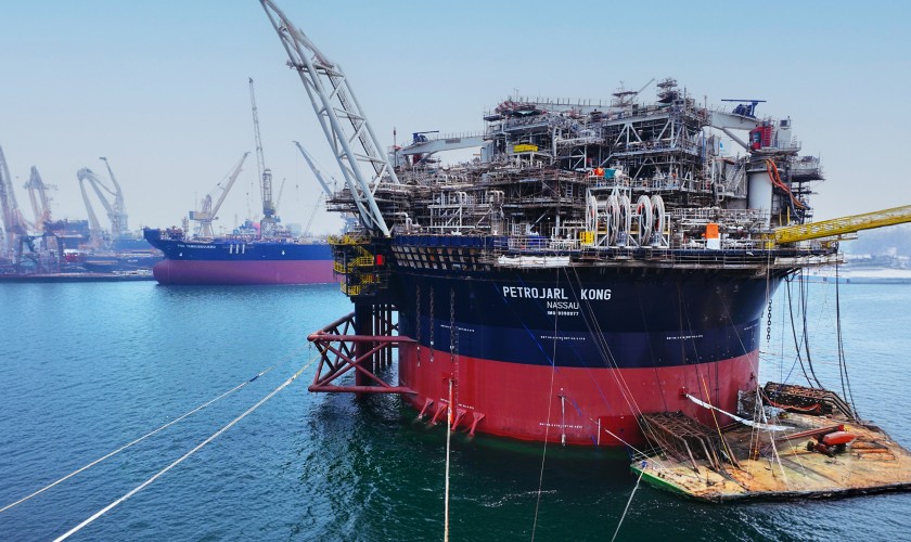 the Floating Production, Storage and Offloading Unit (FPSO) Petrojarl Kong used for Phase 2 of Baleine Project