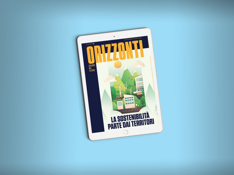 Cover orizzonti 67 dentro ipad