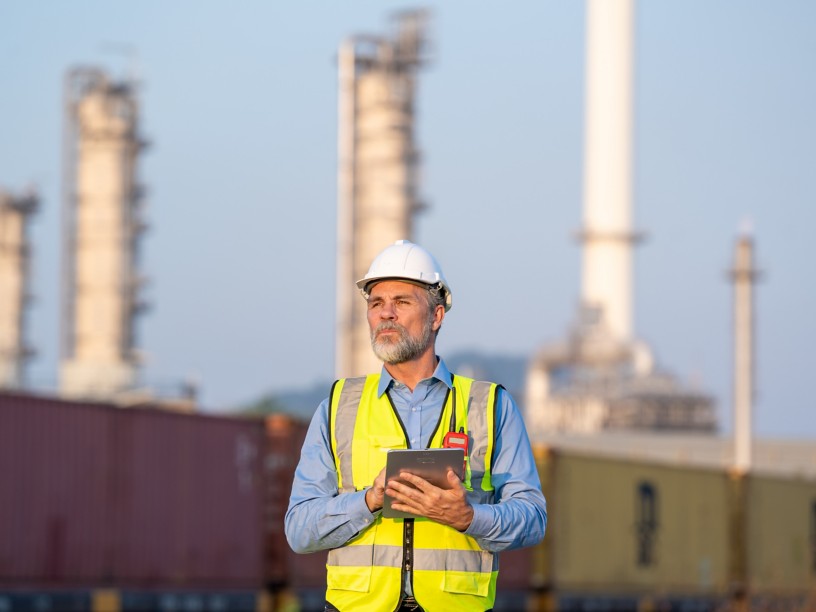  One engineering are working in gas turbine electric power plant