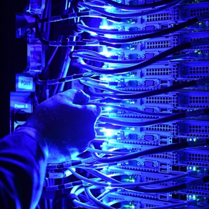 Hand on the Supercomputer Plant