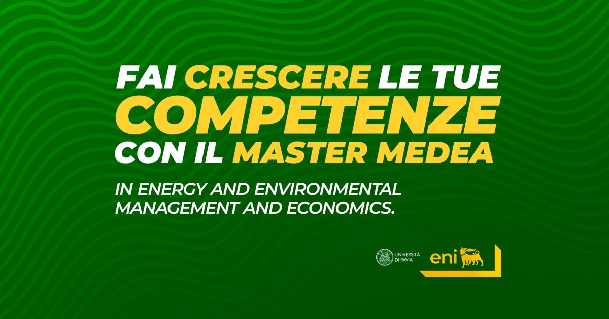 Master MEDEA in management ed economia dell'energia e ambiente | Eni