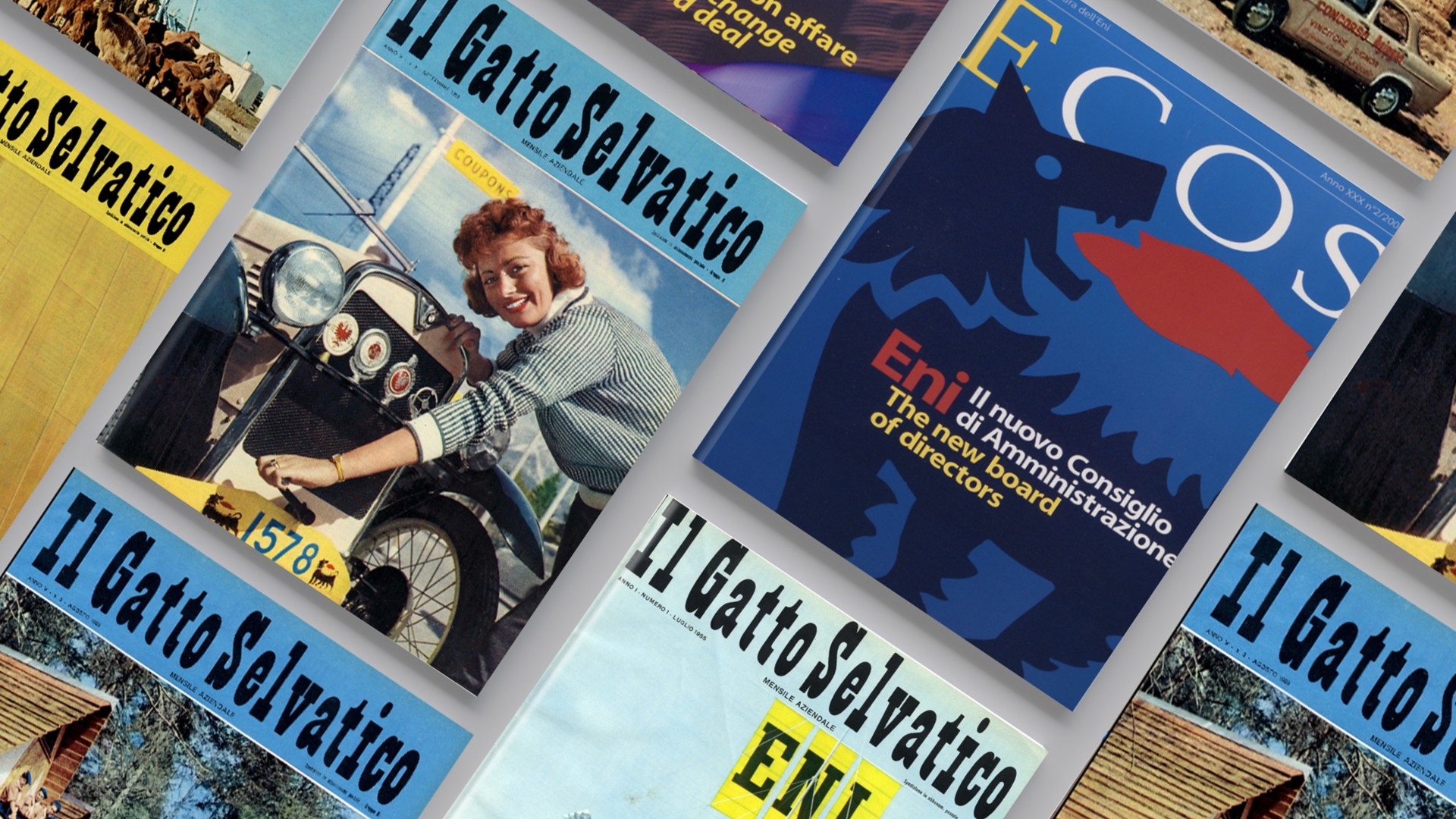 Eni historical magazine covers