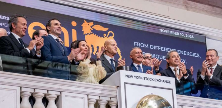 CEO Descalzi attends the bell ceremony at the New York Stock Exchange