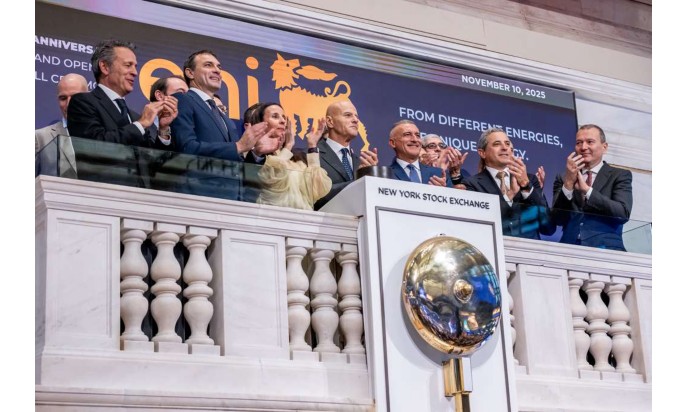 CEO Descalzi attends the bell ceremony at the New York Stock Exchange